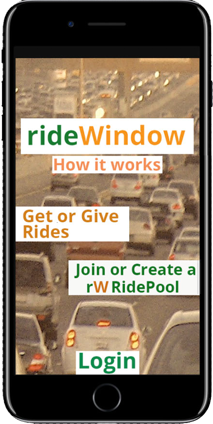 rideWindow opening screen