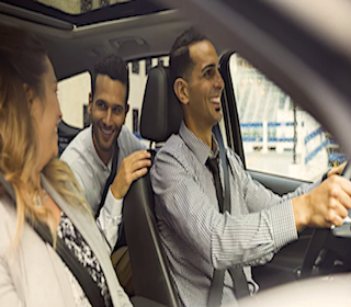 Workers in a carpool